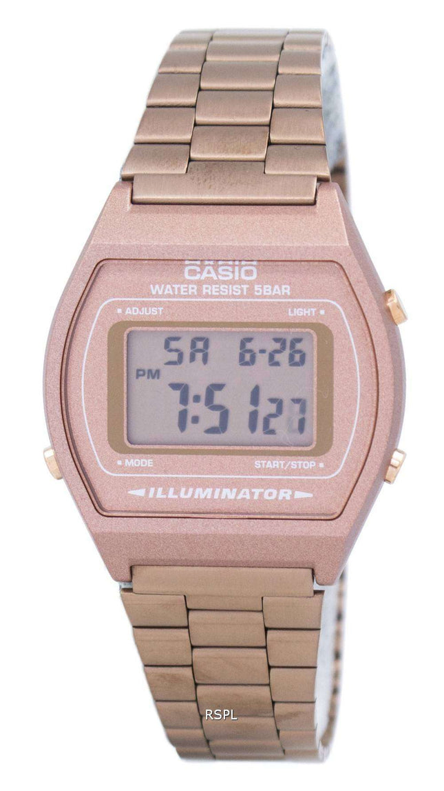 Casio Digital cuarzo acero inoxidable 50M iluminador B640WC-5ADF B640WC-5A reloj para hombre