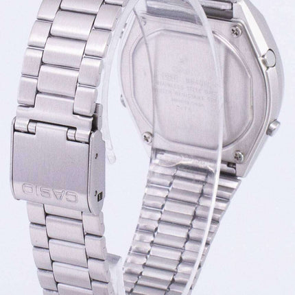 Casio Digital cuarzo iluminador de acero inoxidable B640WD-1AVDF B640WD-1AV reloj para hombre