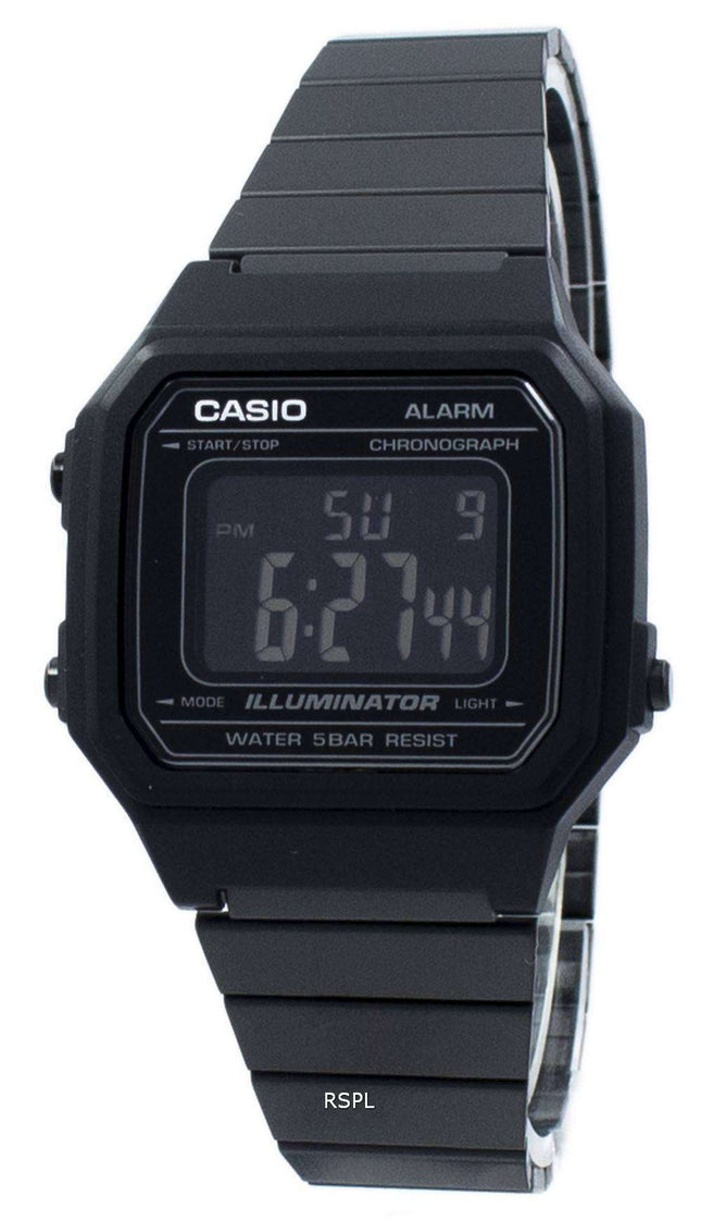 Casio Illuminator Cronógrafo Alarma Digital B650WB-1B Reloj Unisex