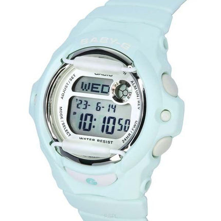 Casio Baby-G Digital Pastel Correa de resina verde Cuarzo BG-169U-3 200M Reloj para mujer