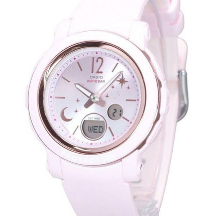 Reloj Casio Baby-G Moon And Star Series analÃ³gico digital con correa de resina y esfera rosa de cuarzo BGA-290DS-4A 100M para mu