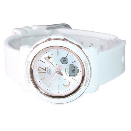 Reloj Casio Baby-G Moon And Star Series analÃ³gico digital con esfera blanca de cuarzo BGA-290DS-7A 100M para mujer