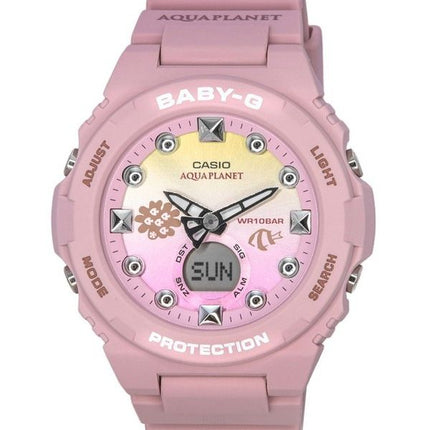 Casio Baby-G Aquaplanet Edición limitada Analógico Digital Multicolor Dial Cuarzo BGA-320AQ-4A 100M Reloj para mujer