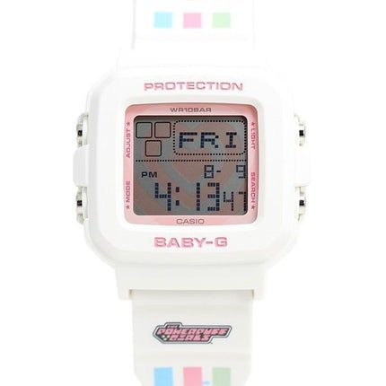 Reloj digital de cuarzo Casio Baby-G Plus The Powerpuff Girls Collaboration BGD-10KPP-7 100M para mujer con soporte especial