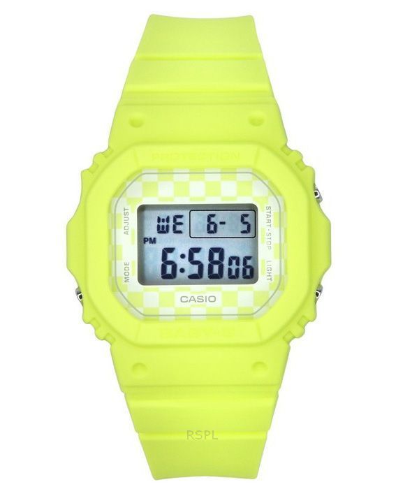 Reloj Casio Baby-G Skater Fashion digital de resina verde claro con correa de cuarzo BGD-565GS-9 100M para mujer