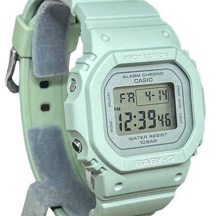 Reloj Casio Baby-G digital con correa de resina verde de cuarzo BGD-565SC-3 100M para mujer