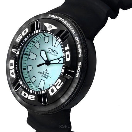 Reloj Citizen Promaster Eco-Drive Diver&#39,s BJ8055-04X con correa de PU y esfera verde para hombre, 300 m