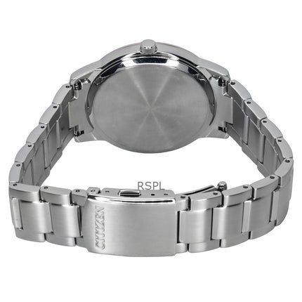 Reloj Citizen Eco-Drive de acero inoxidable con esfera blanca BM6979-74A para hombre