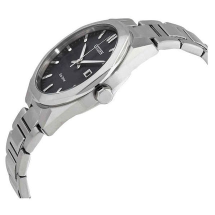 Reloj Citizen Eco-Drive de acero inoxidable con esfera negra BM7600-81E 100M para hombre