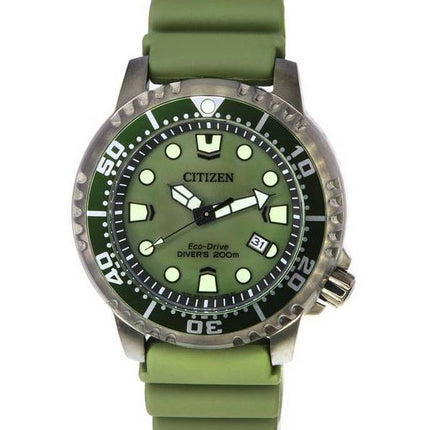 Citizen Promaster Marine Eco-Drive Green Dial Diver's BN0157-11X 200M Reloj para hombre