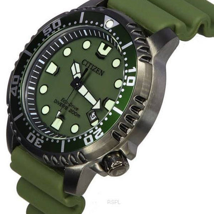 Citizen Promaster Marine Eco-Drive Green Dial Diver's BN0157-11X 200M Reloj para hombre