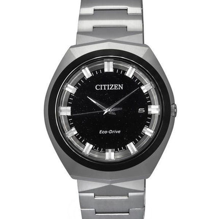 Reloj Citizen Eco-Drive 365 de acero inoxidable con esfera negra BN1014-55E 100M para hombre