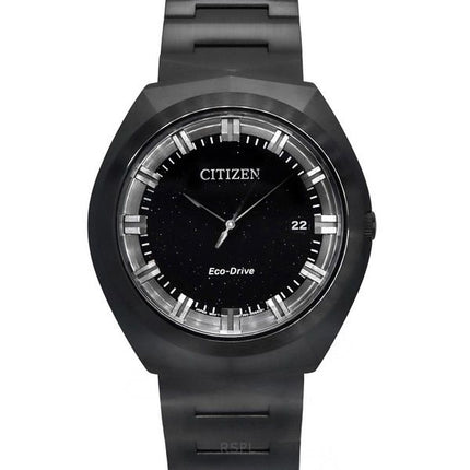 Reloj Citizen Eco-Drive 365 de acero inoxidable con esfera negra BN1015-52E 100M para hombre