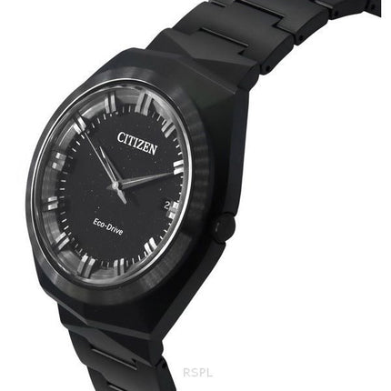 Reloj Citizen Eco-Drive 365 de acero inoxidable con esfera negra BN1015-52E 100M para hombre