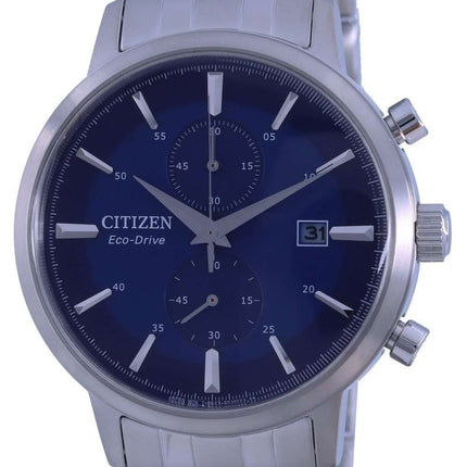 Reloj para hombre Citizen Classic Blue Dial de acero inoxidable Eco-Drive CA7060-88L