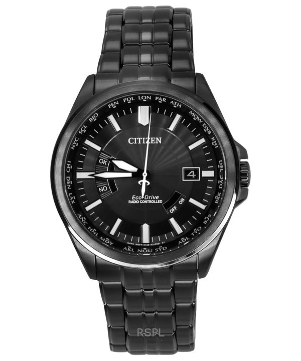 Reloj Citizen Collection Night Colour Edition Radio Controlled Black Dial Eco-Drive CB0294-54E 100M para hombre