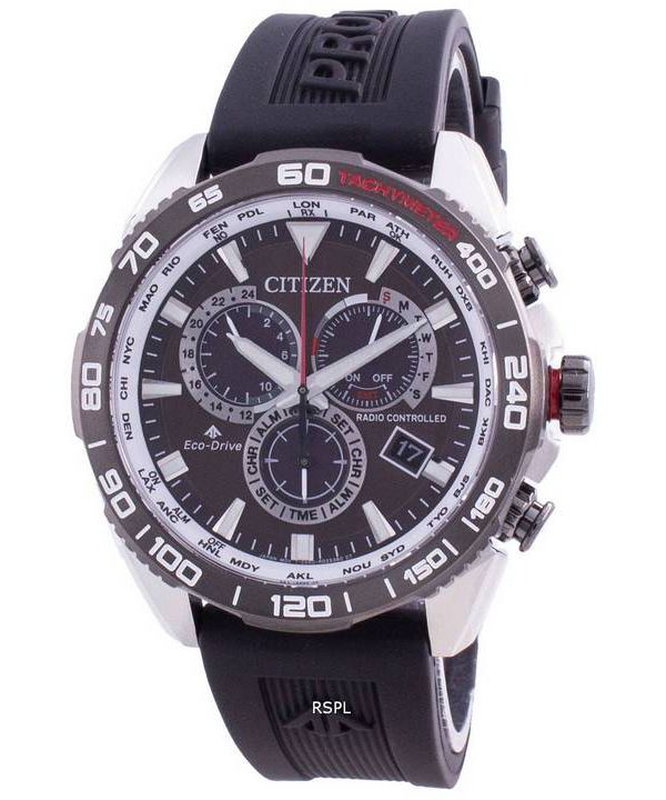 Reloj para hombre Citizen Promaster Radio controlado World Time Eco-Drive CB5036-10X 200M