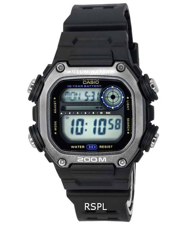 Casio Digital Sports Resina Correa Cuarzo DW-291HX-1A DW291HX-1 200M Reloj para hombre