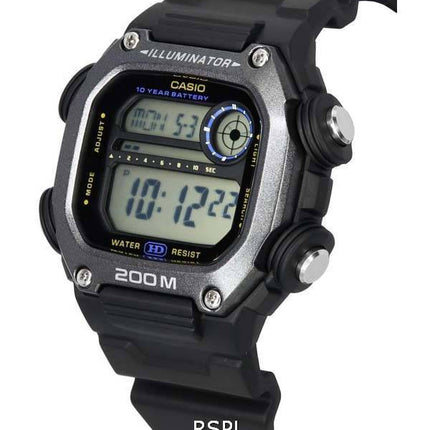 Casio Digital Sports Resina Correa Cuarzo DW-291HX-1A DW291HX-1 200M Reloj para hombre