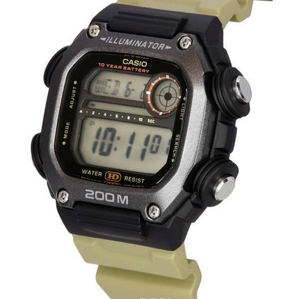 Reloj para hombre Casio Standard Digital Sand Resin Band Cuarzo DW-291HX-5A DW291HX-5 200M