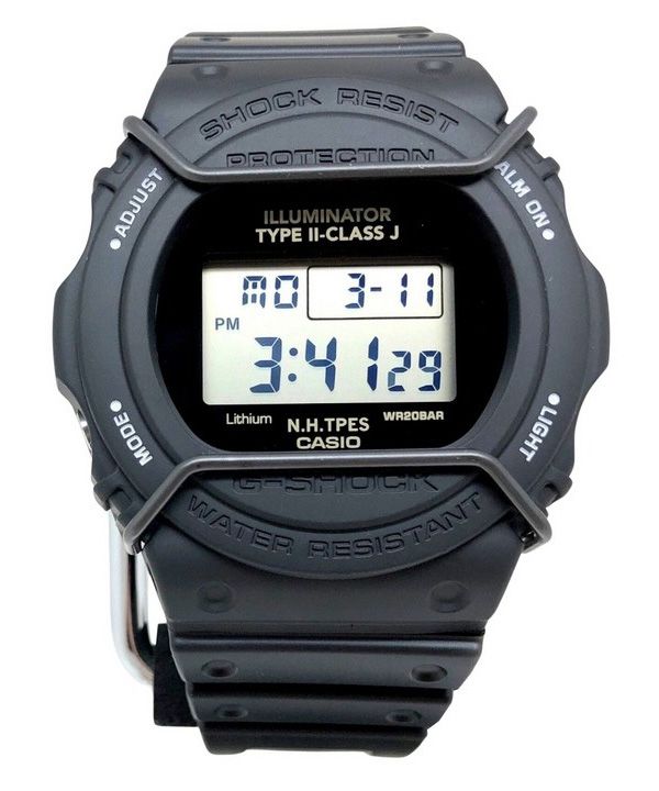 Reloj Casio G-Shock Digital N Hoolywood Collaboration Edición limitada Correa de resina Cuarzo DW-5700NH-1 200M para hombre