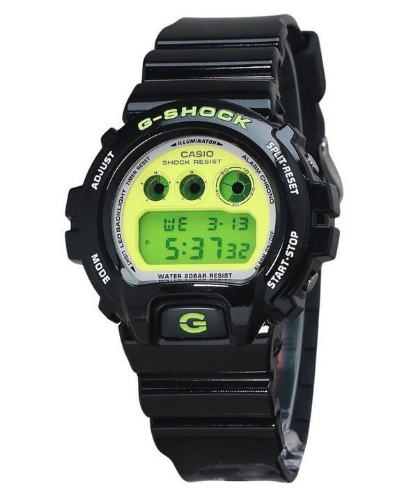 Reloj Casio G-Shock digital negro con correa de resina biológica de cuarzo DW-6900RCS-1 200M para hombre