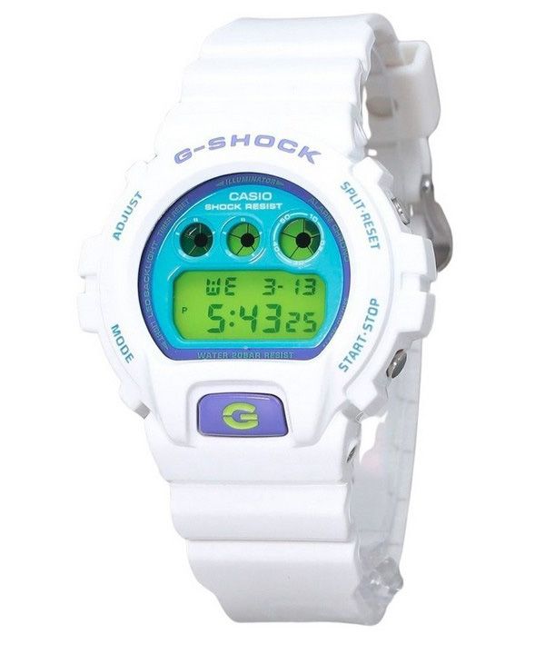 Reloj Casio G-Shock digital blanco de resina con base biológica de cuarzo DW-6900RCS-7 200M para hombre