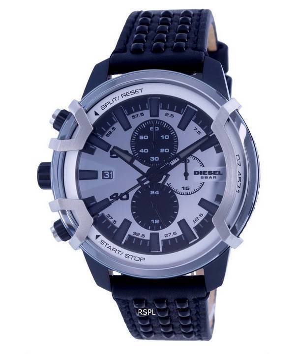 Diesel Griffed Cronógrafo Cuero Cuarzo DZ4571 Reloj para hombre