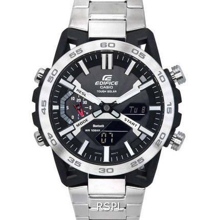 Casio Edifice Sospensione Mobile Link Esfera negra Solar ECB-2000D-1A ECB2000D-1 100M Reloj para hombre