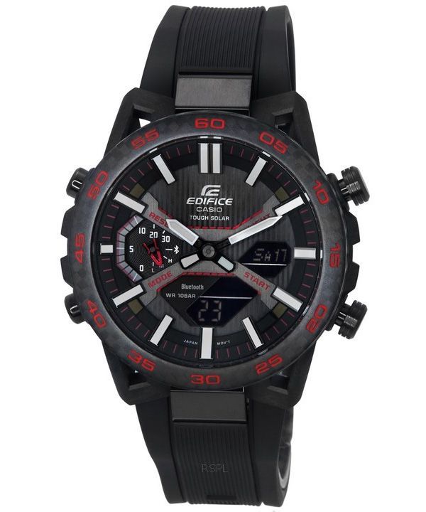 Casio Edifice Sospensione Enlace móvil Analógico Digital Solar ECB-2000PB-1A 100M Reloj para hombre