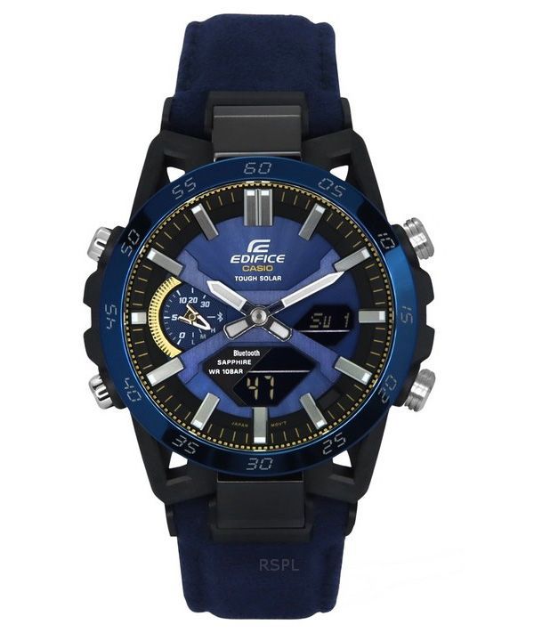 Casio Edifice Sospensione 50th Anniversary Limited Edition Blue Dial Tough Solar ECB-2000SS-2A 100M Mens Watch