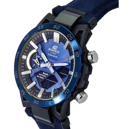 Casio Edifice Sospensione 50th Anniversary Limited Edition Blue Dial Tough Solar ECB-2000SS-2A 100M Mens Watch