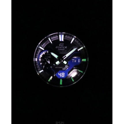 Reloj para hombre Casio Edifice Windflow analógico digital Smartphone Link esfera negra Tough Solar ECB-2200PB-1A 100M