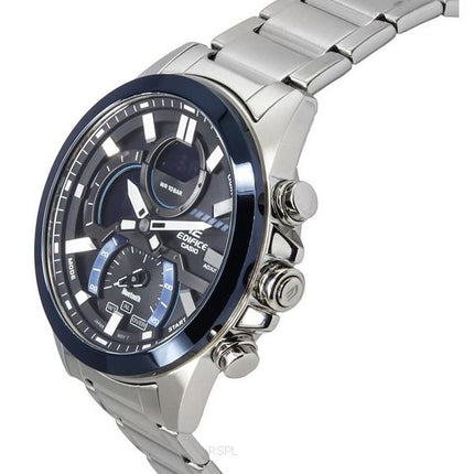 Reloj para hombre Casio Edifice Smartphone Link analógico digital con esfera gris de cuarzo ECB-30DB-1A 100M