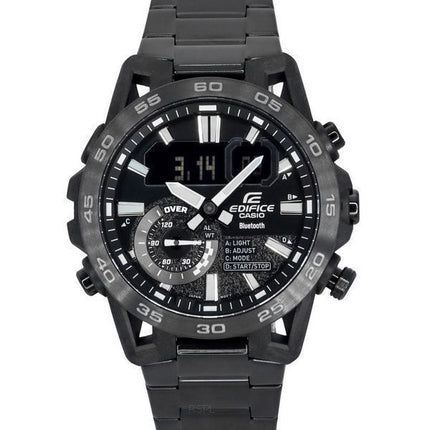 Reloj Casio Edifice Sospensione Smartphone Link Bluetooth analógico digital esfera negra cuarzo ECB-40BK-1A 100 para hombre