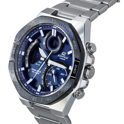 Reloj para hombre Casio Edifice analógico digital móvil enlace esfera azul Tough Solar ECB-950DB-2A 100M