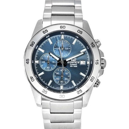 Reloj para hombre Casio Edifice analógico estándar cronógrafo acero inoxidable esfera azul cuarzo EFR-526D-2A 100M