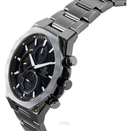 Reloj para hombre Casio Edifice Slim Line cronógrafo con cristal de zafiro analógico esfera gris Solar EFS-S570DC-1A 100M