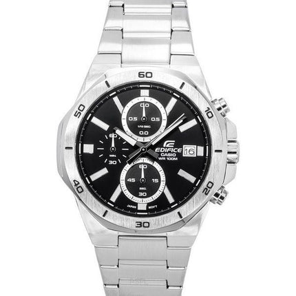 Casio Edifice Classic Standard Cronógrafo Analógico Esfera negra Cuarzo EFV-640D-1A 100M Reloj para hombre