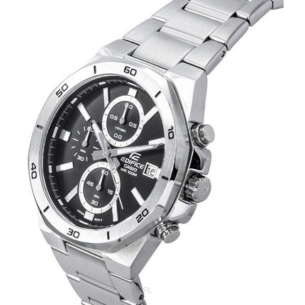 Casio Edifice Classic Standard Cronógrafo Analógico Esfera negra Cuarzo EFV-640D-1A 100M Reloj para hombre