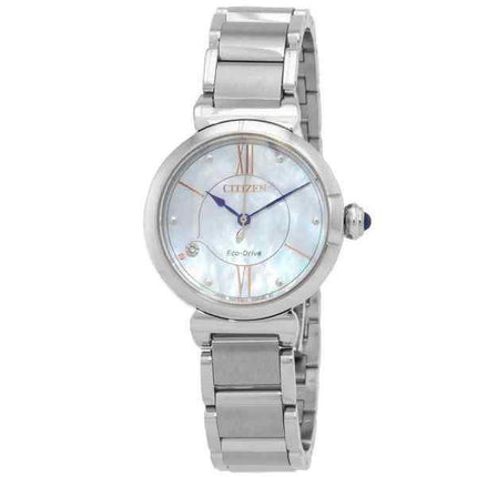 Reloj para mujer Citizen L Series con acento de diamante y esfera de nácar Eco-Drive EM1070-83D