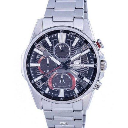 Reloj para hombre Casio Edifice Mobile Link analógico solar EQB-1200D-1A EQB1200D-1 100M