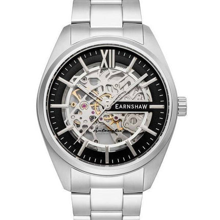 Thomas Earnshaw Smeaton Edición limitada Esqueleto negro Dial Automático ES-8208-11 Watch de Men es