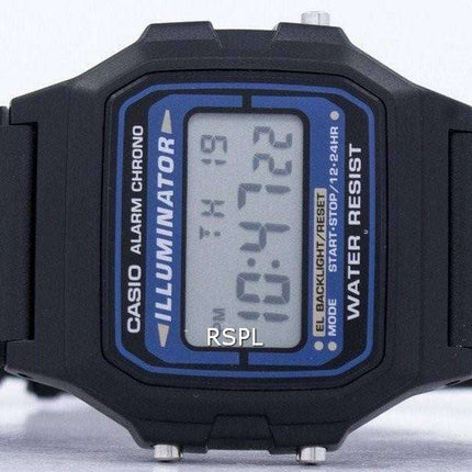 Reloj Casio Digital cuarzo alarma Chrono iluminador F-105W-1ADF F-105W-1 de los hombres