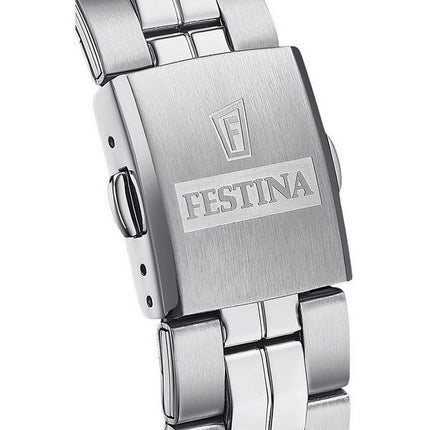 Reloj Festina Classics de acero inoxidable con esfera azul y cuarzo F20437-3 para hombre