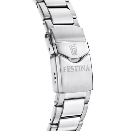 Festina The originals Reloj de buceo de cuarzo con esfera naranja y acero inoxidable F20665-5 200M para hombre