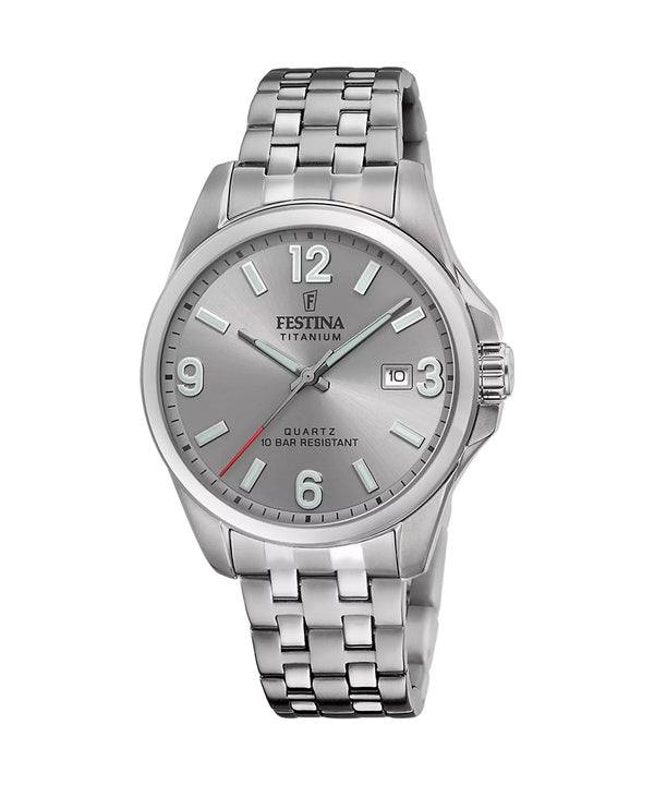 Reloj Festina de cuarzo con esfera gris titanio F20696-2 100M para hombre