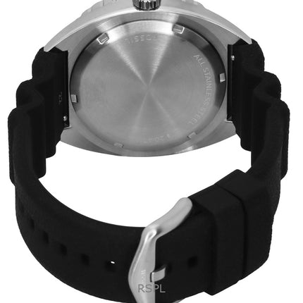 Reloj de buceo de cuarzo Fossil Breaker con correa de silicona y esfera negra FS6062 200M para hombre