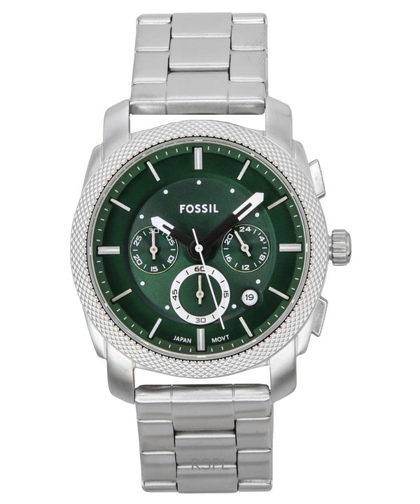 Reloj Fossil Machine Chronograph de acero inoxidable con esfera verde y cuarzo FS6079 para hombre