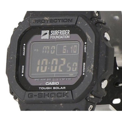 Reloj Casio G-Shock Digital Surfrider Foundation Collaboration Correa de resina Tough Solar G-5600SRF-1 200M para hombre